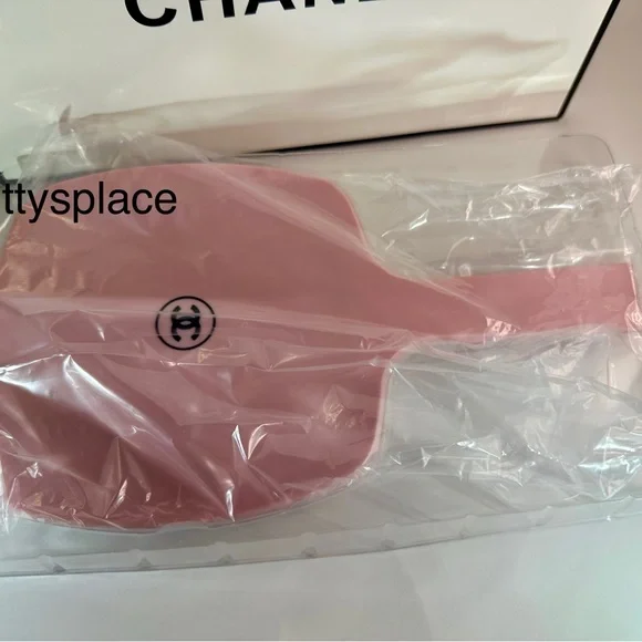 CHANEL Pink Handheld Mirror in Pink